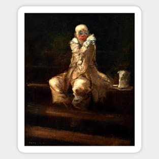 High Resolution Everett Shinn The Critical Clown 1903 Sticker